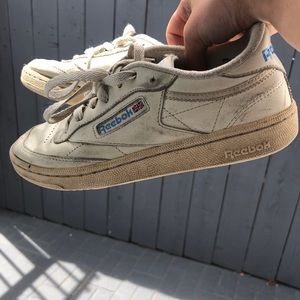 UNISEX REEBOK BRITISH FLAG TRENDY CREAM SNEAKERS